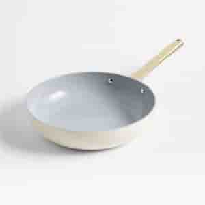 Kitchen bross Home Cream Supper Non-Stick Ceramic Fry Pan