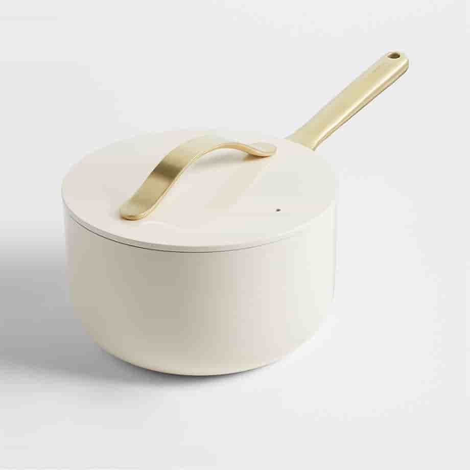 Kitchen bross Home Cream Supper Non-Stick Ceramic Sauce Pan