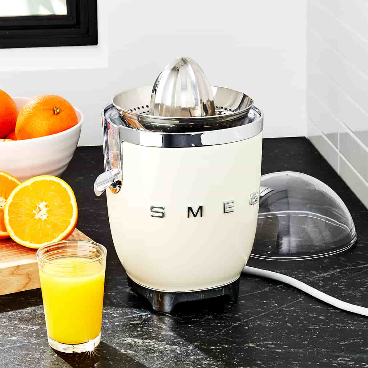 High-end orange juicer with beautiful compact design